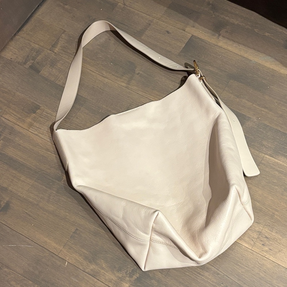 Madewell cream bucket tote